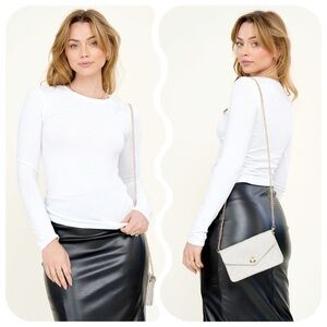 POPULAR 21 Ribbed Long Sleeve Tee